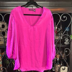 Purple blouse - v neck